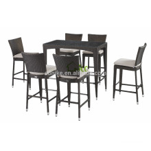 resist UV outdoor modern rattan high bar set